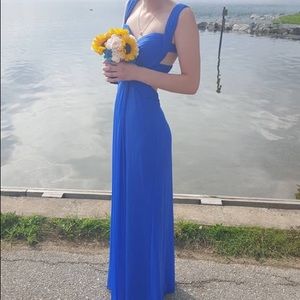 La Femme Royal Blue Prom Dress